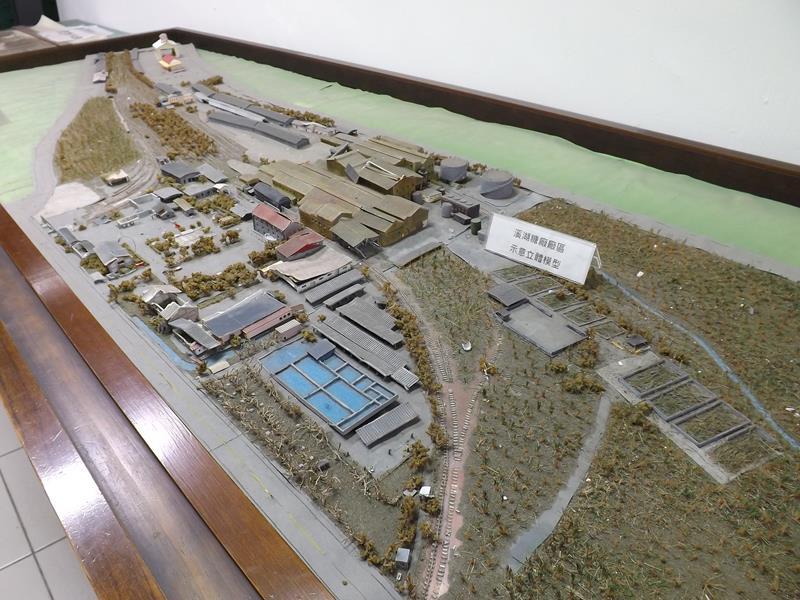 溪湖糖廠的廠區示意立體展示模型